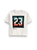 Coccodrillo T-shirt mit kurzen Ärmeln in ecru