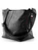 Florence Florence Schultertasche, Umhängetasche Leder schwarz ca. 29cm