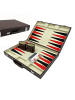 relaxdays Backgammon Koffer in Braun - (B)36 x (H)5,5 x (T)23,5 cm