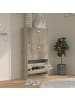 VCM  Holz Regal Schuhschrank Schuhkipper Serie Sipos L in Honig-Eiche