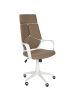 Beliani Bürostuhl DELIGHT in Braun/Weiß - (W) 64 x (H) 116 x (L) 64 cm