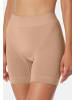 Schiesser Shaping-Maxi-Longpant Classic Seamless in Beige / schwarz