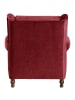 58 aufm Kessel XXL Sessel inkl. Kissen Karley Samtvelours rot