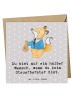 Mr. & Mrs. Panda Einladungskarte Steuerberater Herz mit Spruch in Grau Pastell