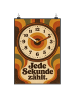 Mr. & Mrs. Panda Print Uhr nostalgisch Design mit Spruch in Weiß
