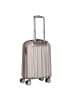 Polestream Moonrock 4 Rollen Kabinentrolley S 55 cm mit Dehnfalte rosesilver brushed