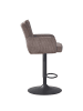 home24 home24 Barstuhl aus Textil im modernen Stil (2er-Set) in Taupe