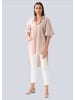 Alba Moda Bluse mit Hemdkragen in beige