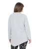 Ulla Popken Longshirt in grau melange