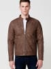 KOROSHI Jacke aus kunstleder. in braun