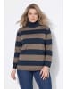 Ulla Popken Sweatshirt in kieselbraun