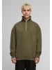 Urban Classics Half-Zip in olive
