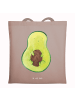 Mr. & Mrs. Panda Jutebeutel Avocado Kern ohne Spruch in Braun Pastell