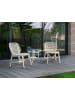 Beliani 3-tlg Bistro Set SICELLE in Weiß