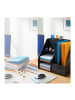 relaxdays Schreibtisch Organizer in Schwarz - (B)33,5 x (H)28 x (T)26,5 cm