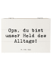 Mr. & Mrs. Panda Aufbewahrungsbox Spruch Opa Held mit Spruch in Weiß