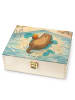 Mr. & Mrs. Panda Teebox Otter Schwimmbad Pommes Design ohne Spruch in Weiß