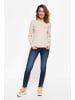 ATT Jeans ATT Jeans Basic Pullover mit Rundhals-Ausschnitt in sand