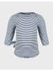 OrganicEra Baby Langarmbody in Indigo Melange