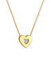 Elli Halskette 925 Sterling Silber Herz in Gold