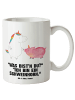 Mr. & Mrs. Panda Teebecher Einhorn Schwein mit Spruch in Weiß