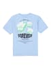 Garcia T-Shirt mit Rückenprint in della blue