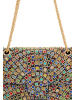 faina Women Flap Bag in Black Multicolor