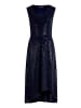 Vera Mont Cocktailkleid im Glitzer-Look in Dunkelblau/Grau