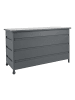 ebuy24 Kissenbox Cassis Grau 160 x 82 cm
