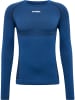 Hummel Hummel T-Shirt Hmlte Multisport Herren Atmungsaktiv Schnelltrocknend Nahtlosen in INSIGNIA BLUE/BLACK MELANGE