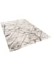 Pergamon Luxus Designer Teppich Carrara Marmor Optik Trend in Silber Grau