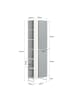 SoBuy Hochschrank in Hellgrau - (B)50 x (H)181 x (T)30cm