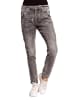 ZHRILL Damen Boyfriend Jeans AMY in grau