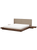 Beliani 11-tlg Wasserbett ZEN in Braun/Beige