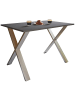 ebuy24 Esstisch XonaX silberfarben Anthrazit 110 x 50 cm