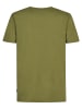 Petrol Industries Bedrucktes Jersey T-Shirt Huracán in Grün