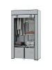 HOMCOM Kleiderschrank-83L x 42,5B x 162,5Hcm-Hellgrau