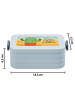 Mr. & Mrs. Panda MEPAL Bentobox Kaktus Wut Design mit Spruch in Blau Pastell