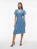 Vila Kleid mit V-Ausschnitt in Coronet Blue