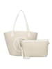Valentino Covent Shopper Tasche 28.5 cm in natur-bianco