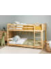 Beliani Hochbett LAZER in Braun - (W) 97 x (H) 127 x (L) 213 cm