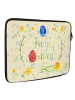 Mr. & Mrs. Panda Laptop Tasche Ostern Frohe Ostern ohne Spruch in Blumig