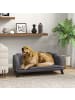 Pawhut Hundesofa Dunkelgrau 98,5B x 60,5T x 35,5H cm