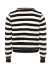 NAEMI Damen Cardigan in Schwarz Weiss