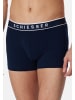 Schiesser Trunks 3er Pack in dunkelblau