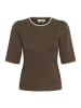 Soaked in Luxury Kurzarm-Bluse SLLysandra Regular fit in Morel