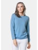 GOLDNER Kaschmirpullover mit U-Boot Ausschnitt in pazifikblau