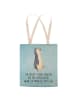 Mr. & Mrs. Panda Tasche Pinguin mHerzieren mit Spruch in Eisblau