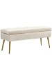 HOMCOM Sitzbank-102L x 35B x 43H cm-Beige
