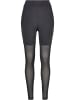 Urban Classics Urban Classics Damen Ladies High Waist Transparent Tech Mesh Leggings in black